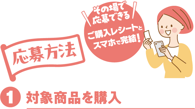 【応募方法】01：対象商品を購入